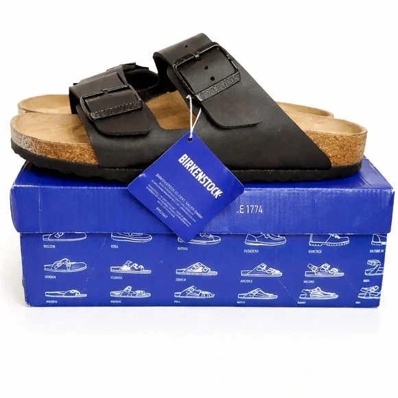 Birkenstock Women's Black Arizona Twin Strap Sandals - Picture 2 of 5